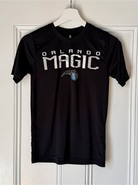 NBA Youth Orlando Magic t-shirt Kids M 10-12  Dry Fit Performance Shirt Black